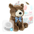 Maple Bear with Blue Bow 16" Gender Reveal Heartbeat Bear