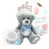 Blue Ribbon 12" Grey Bear Gender Heartbeat Bear
