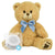 Scruffy Bear with Blue Bow 16